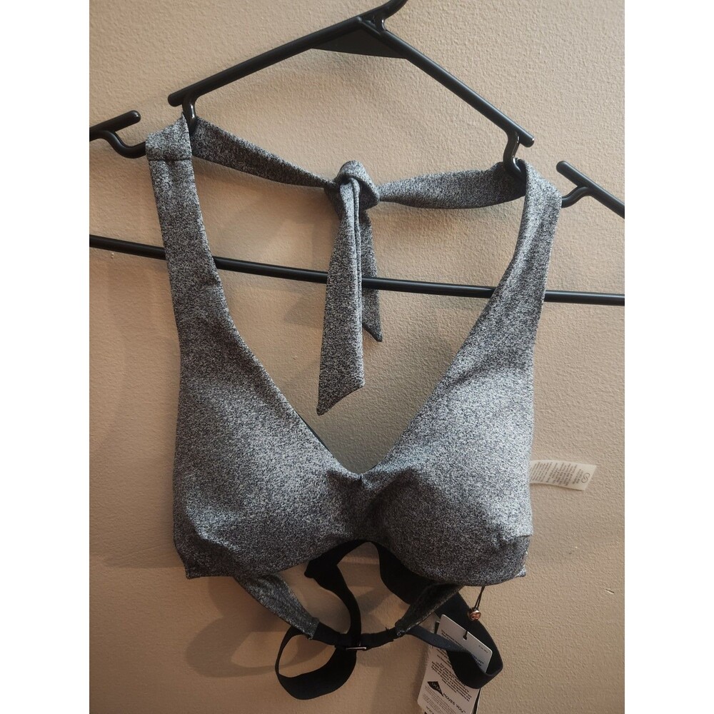 Calia Carrie Underwood Halter Top Dark Heathered Grey Padded Size XS NWT